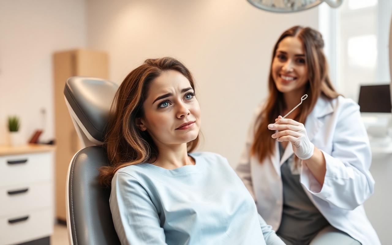 pacientka v modernej ambulancii dentálnej hygieny v Košiciach