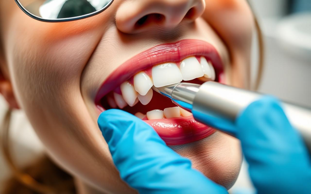 ultrazvukové odstránenie zubného kameňa v ambulancii dentálnej hygieny v Košiciach